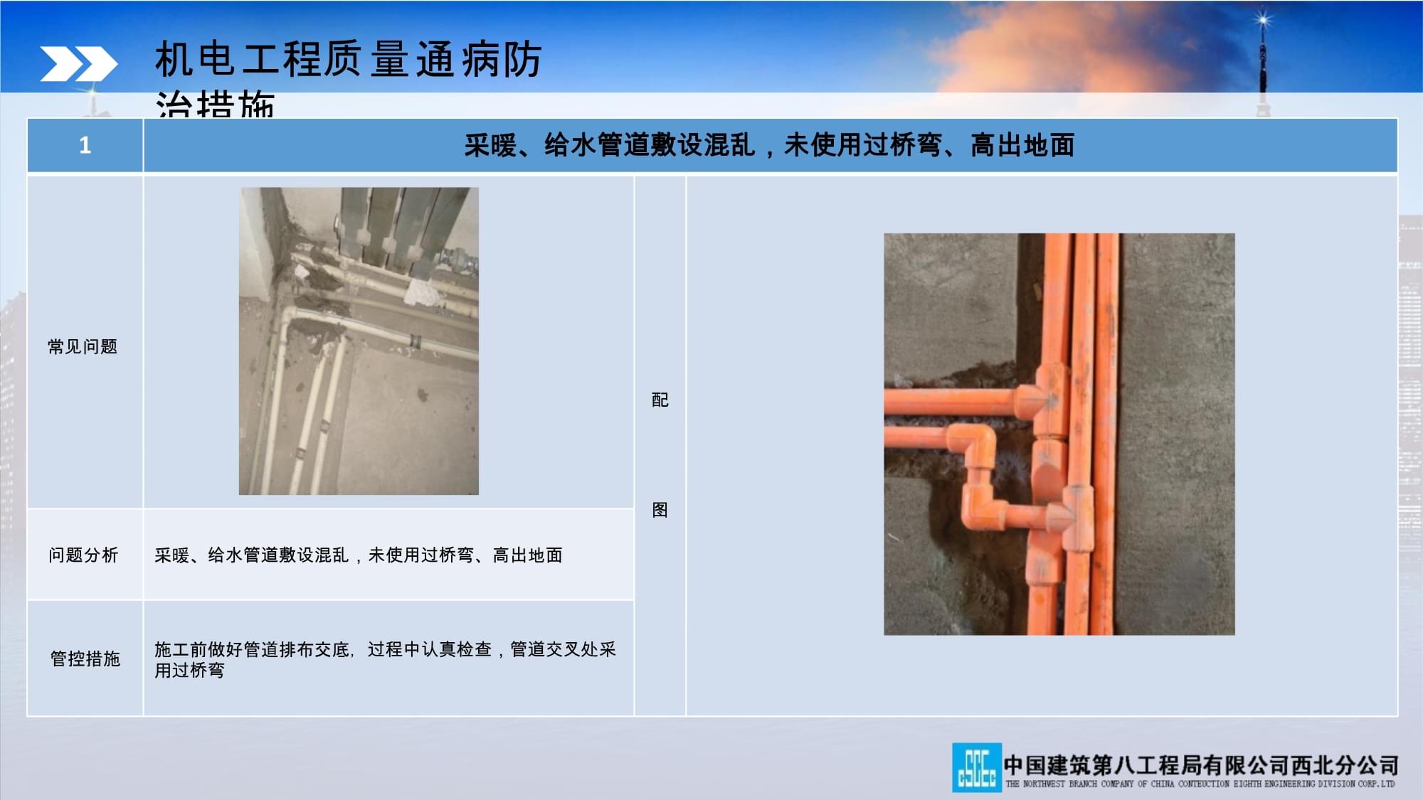 中建機電安裝質量通病防治手冊 水暖電安裝常見問題及防治措施